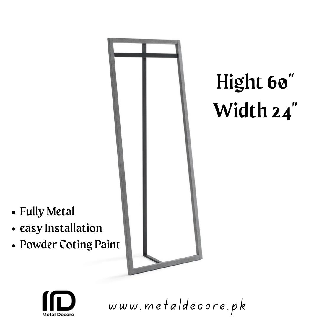 Modern Industrial Clothes Stand in Gold & Black | Metal Decore Pakistan