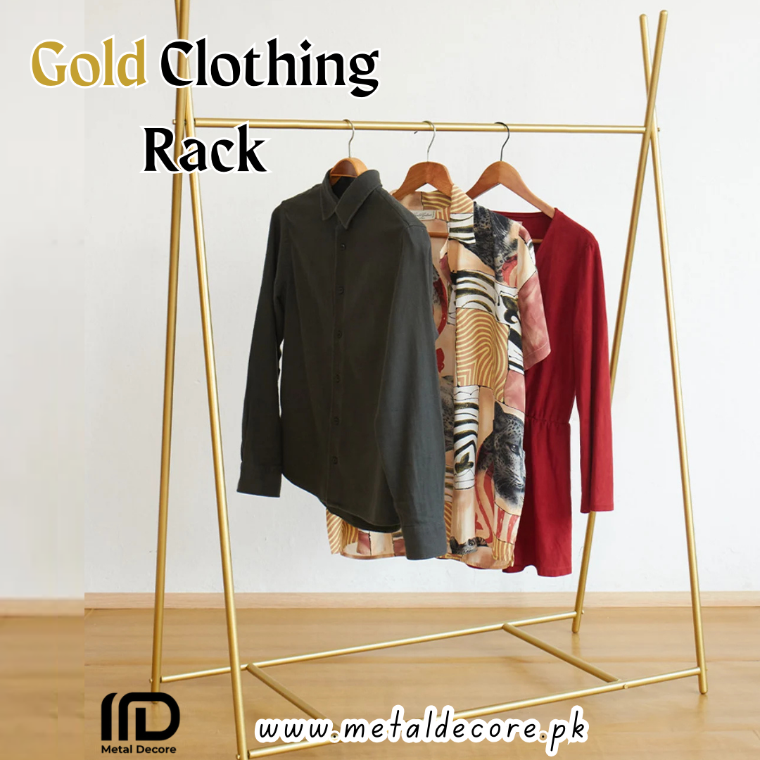 Boutique Elegance Standing Clothing Rack by Metaldecore