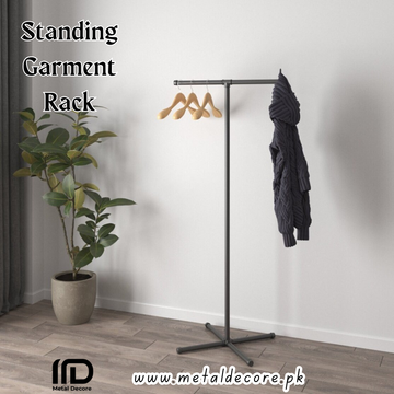 Metal Black Clothing Rack, Garment Rack by Metal Decore