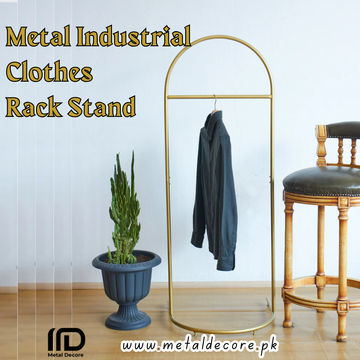 Gold Metal Garment Rack – Luxury Freestanding Clothes Stand