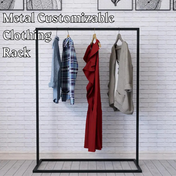 Minimalist, Modular Metal Customizable Clothing Rack by Metal decore