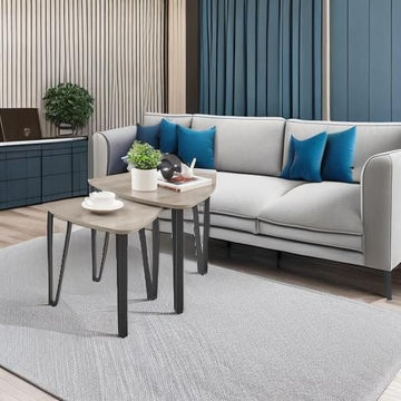 Metal Decore – Modern Nesting Coffee Tables (Set of 2)