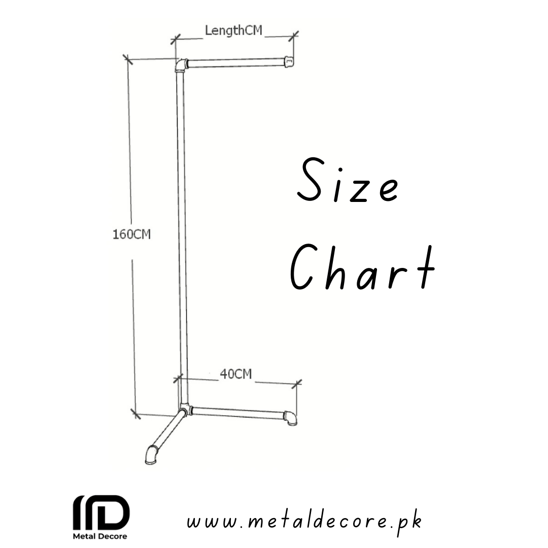 Freestanding Corner Pipe Clothing Rack by Metal Decore