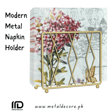 Metal Decore’s Luxe Napkin Holder / Tissue Stand – Elegance Redefined For Kitchen