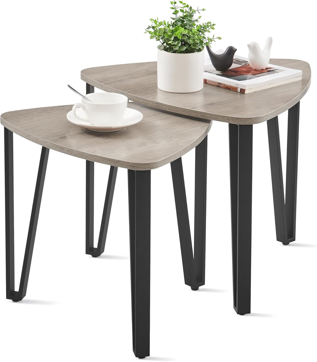 Metal Decore – Modern Nesting Coffee Tables (Set of 2)