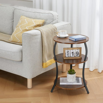 Metal Decore Round Side Table – Elegant, Space-Saving & Multi-Functional