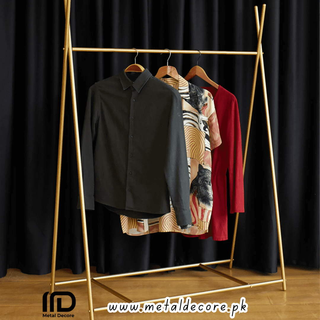 Boutique Elegance Standing Clothing Rack - Image 3