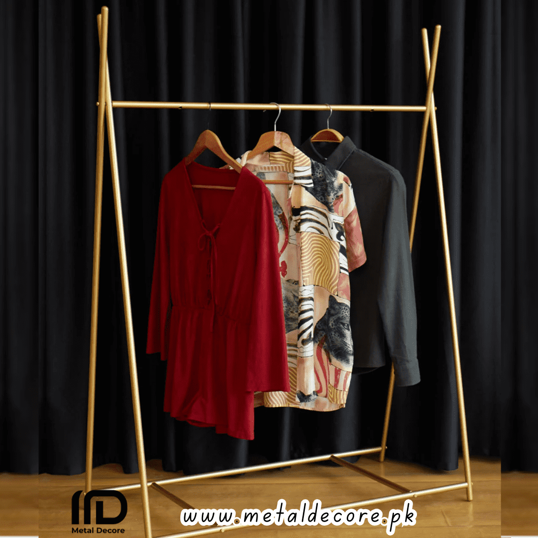Boutique Elegance Standing Clothing Rack - Image 4