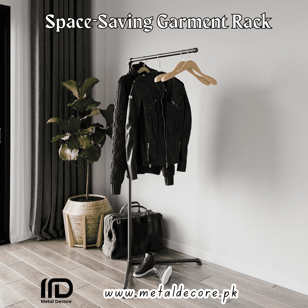 Freestanding Corner Pipe Clothing Rack - Image 2