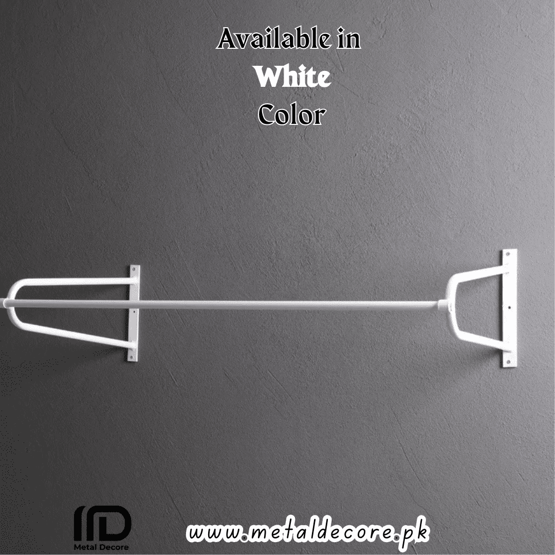 Luxe Wall-Mounted Gold Clothing Rack - Image 4