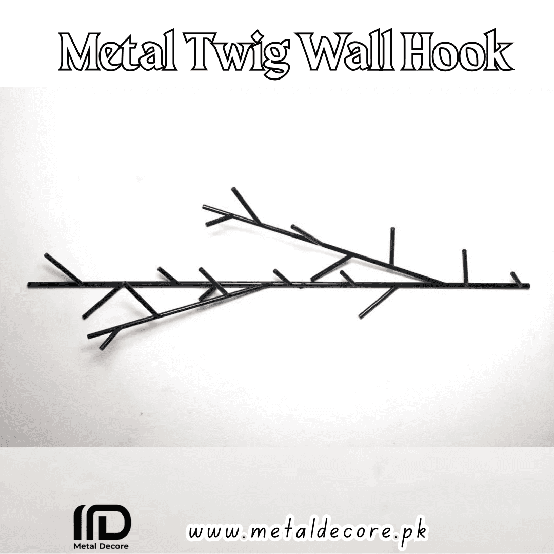 Large Metal Twig Wall Hook, Artistic Utility for Every Space - Image 3