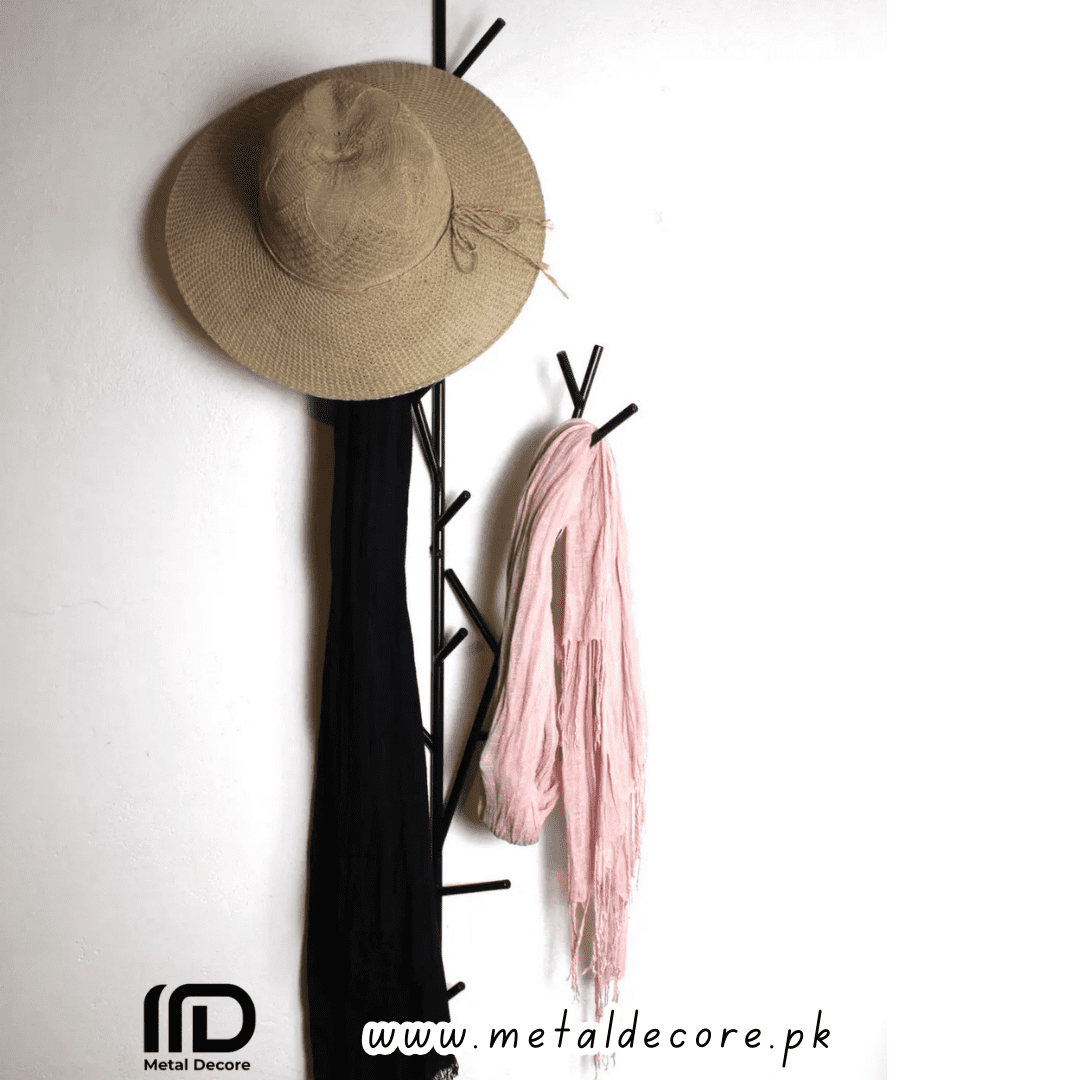 Large Metal Twig Wall Hook, Artistic Utility for Every Space