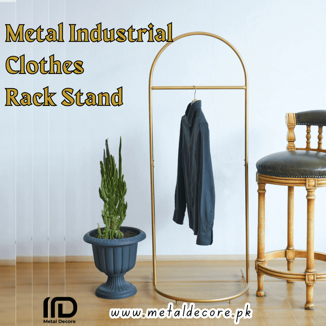Modern Gold Standing Clothing Rack