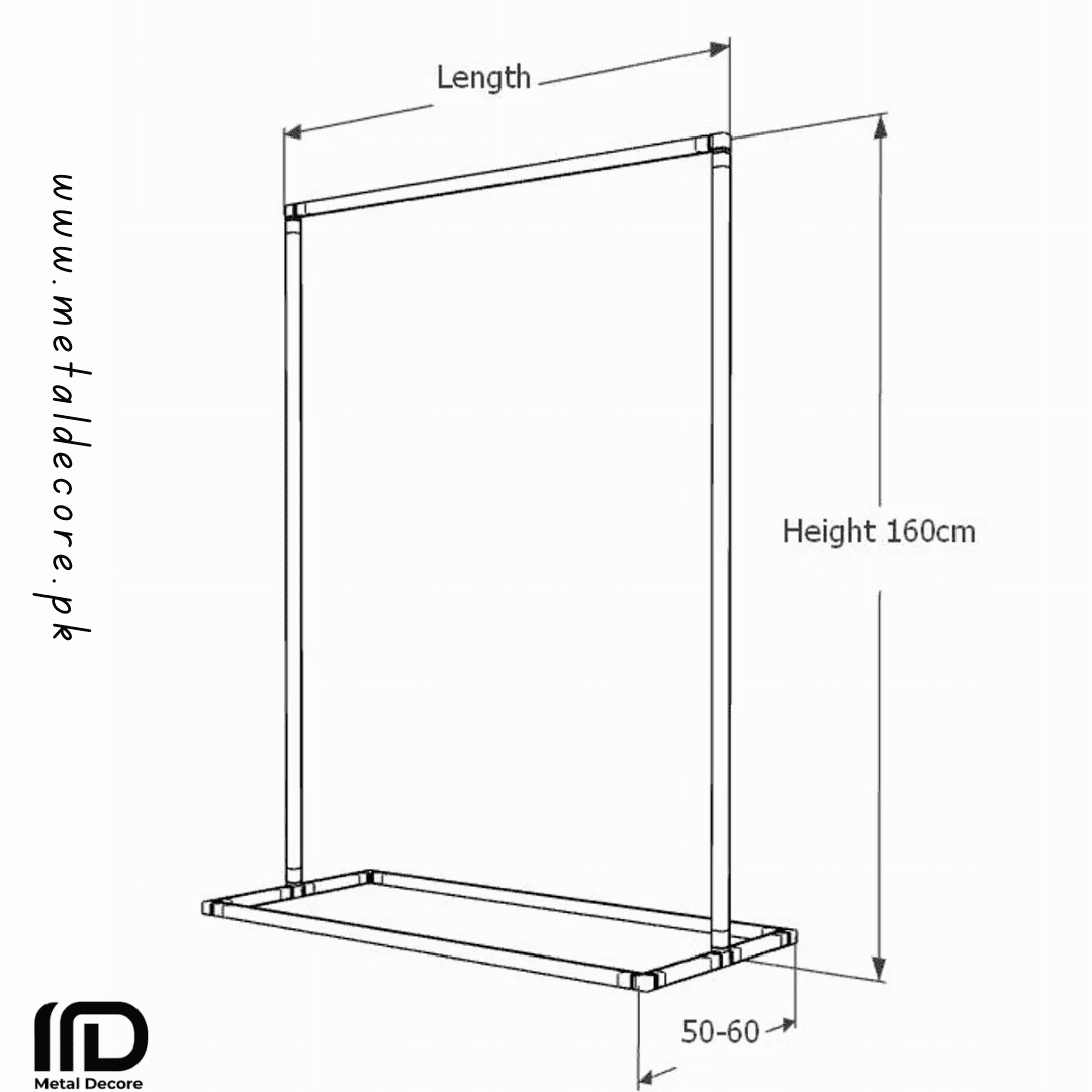 Minimalist, Modular Metal Customizable Clothing Rack - Image 6